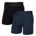 Saxx Men's Droptemp Cooling Cotton Boxer Brief Fly 2PK - A&M Clothing and Shoes