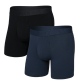 Saxx Men's Droptemp Cooling Cotton Boxer Brief Fly 2PK - A&M Clothing and Shoes