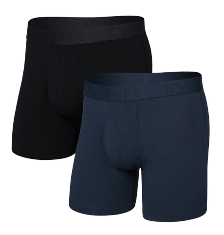 Saxx Men's Droptemp Cooling Cotton Boxer Brief Fly 2PK - A&M Clothing and Shoes