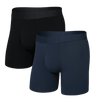 Saxx Men's Droptemp Cooling Cotton Boxer Brief Fly 2PK - A&M Clothing and Shoes