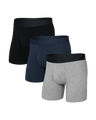 Saxx Men's Droptemp Cooling Cotton Boxer Brief Fly 3PK - A&M Clothing and Shoes