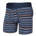 Saxx Men's Droptemp Cooling Cotton Boxer Brief Fly - Vivid Stripe-Maritime