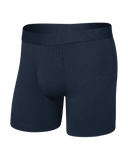 Saxx Men's Droptemp Cooling Cotton Boxer Brief Fly - Dark Ink