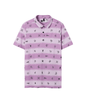 Saxx Men's Droptemp Dry Polo - Iconic Summer-Orchid