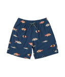 Saxx Men's Oh Buoy 2N1 Volley 7in - Gulf Fish-Dark Denim