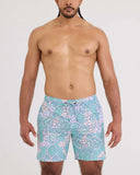 Saxx Men's Oh Buoy 2N1 Volley 7in - Arabesque-Multi