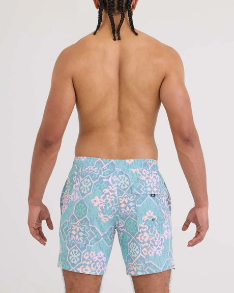 Saxx Men's Oh Buoy 2N1 Volley 7in - Arabesque-Multi