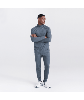 Saxx Men's Peakdaze Half Zip - Turbulence Heather