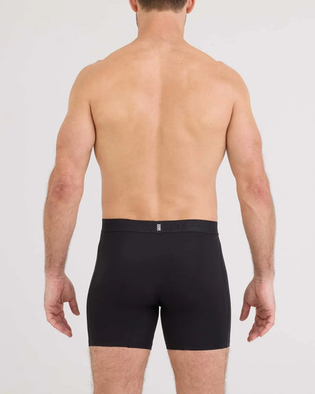 Saxx Men's Smooth Luxe Micro Modal Boxer Brief - Black