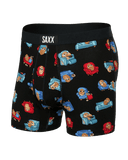 Saxx Men's Ultra Boxer Briefs With Fly - Couch Potato Black