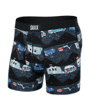 Saxx Men's Ultra Boxer Briefs With Fly - RV There Yet Black