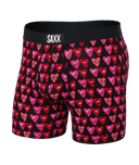Saxx Men's Ultra Boxer Briefs With Fly - Let Get It On Black