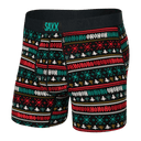 Saxx Men's Ultra Boxer Briefs With Fly - Holiday Sweater Black
