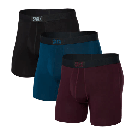 Saxx Men's Vibe Soft Boxer Brief 3 Pack - A&M Clothing & Shoes