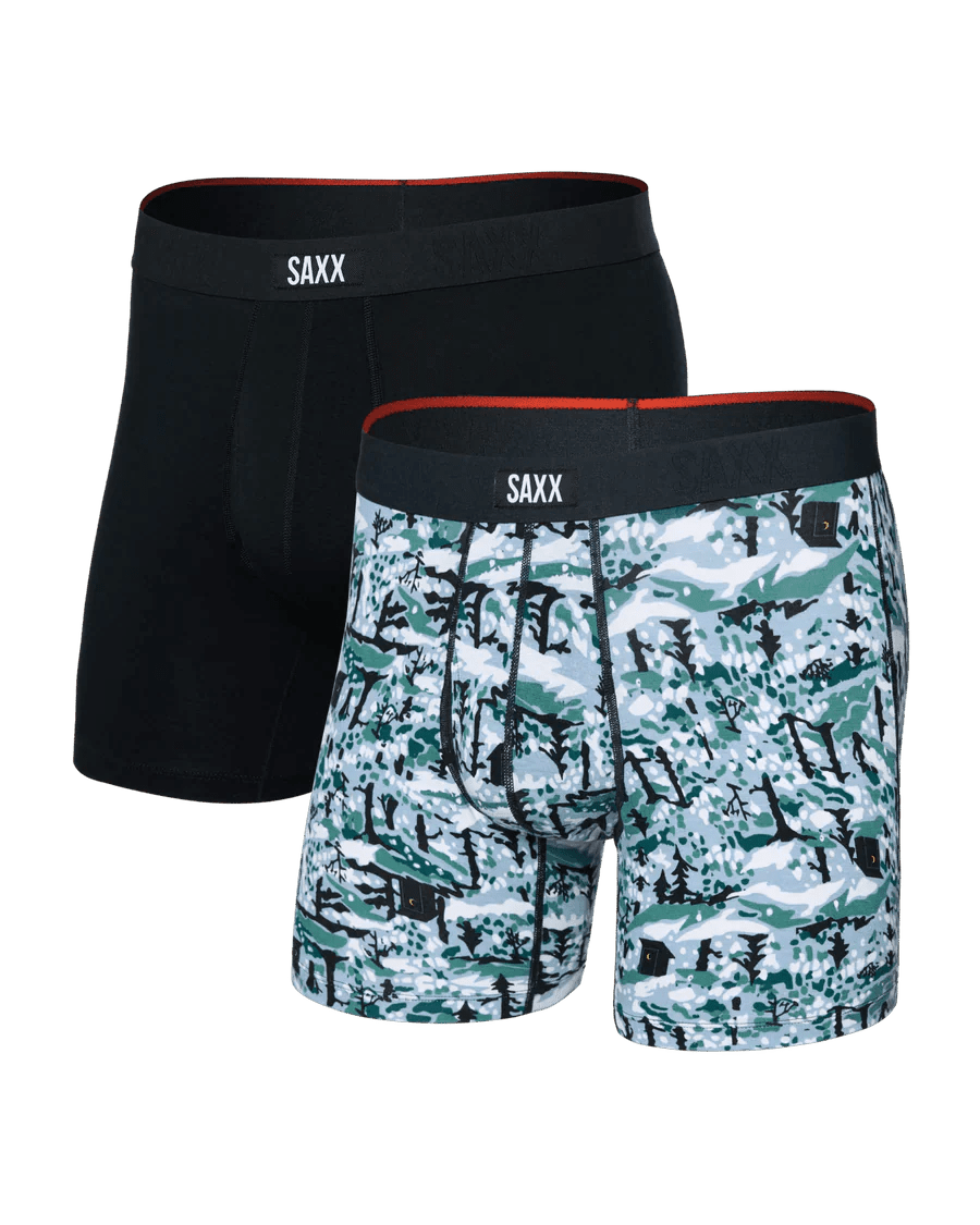 Saxx Men's Vibe Xtra Boxer Brief Fly 2PK - A&M Clothing & Shoes Westlock