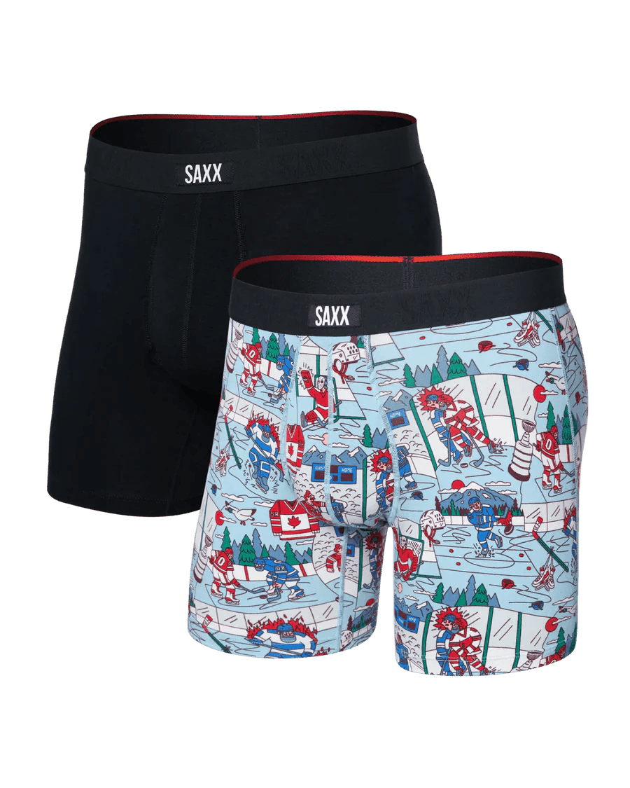 Saxx Men's Vibe Xtra Boxer Brief Fly 2PK - A&M Clothing & Shoes Westlock