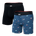 Saxx Men's Vibe Xtra Boxer Brief Fly 2PK - Let's Get Kraken/Black