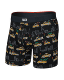 Saxx Men's Vibe Xtra Boxer Brief Fly - Hail the Holiday Black