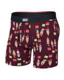 Saxx Men's Vibe Xtra Boxer Brief Fly - Nutcracker 25 Maroon