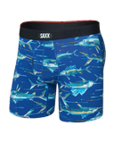 Saxx Men's Vibe Xtra Boxer Brief Fly - Digi Fish Sapphire