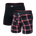 Saxx Men's Vibe Xtra Soft Comfort Boxer Brief Fly 2PK - Confection Plaid/Black