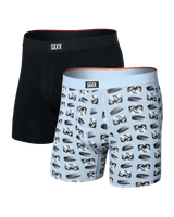 Saxx Men's Vibe Xtra Soft Comfort Boxer Brief Fly 2PK - A&M Clothing and Shoes