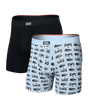 Saxx Men's Vibe Xtra Soft Comfort Boxer Brief Fly 2PK - A&M Clothing and Shoes