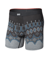 Saxx Men's Vibe Xtra Soft Comfort Boxer Brief Fly - Shetland Stripe-Grey