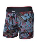 Saxx Men's Vibe Xtra Soft Comfort Boxer Brief Fly - Night Garden-Red Hot