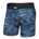 Saxx Men's Vibe Xtra Soft Comfort Boxer Brief Fly - Ikat Stripe-Dark Denim