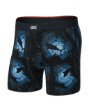 Saxx Men's Vibe Xtra Soft Comfort Boxer Brief Fly - Sun Day School-Navy