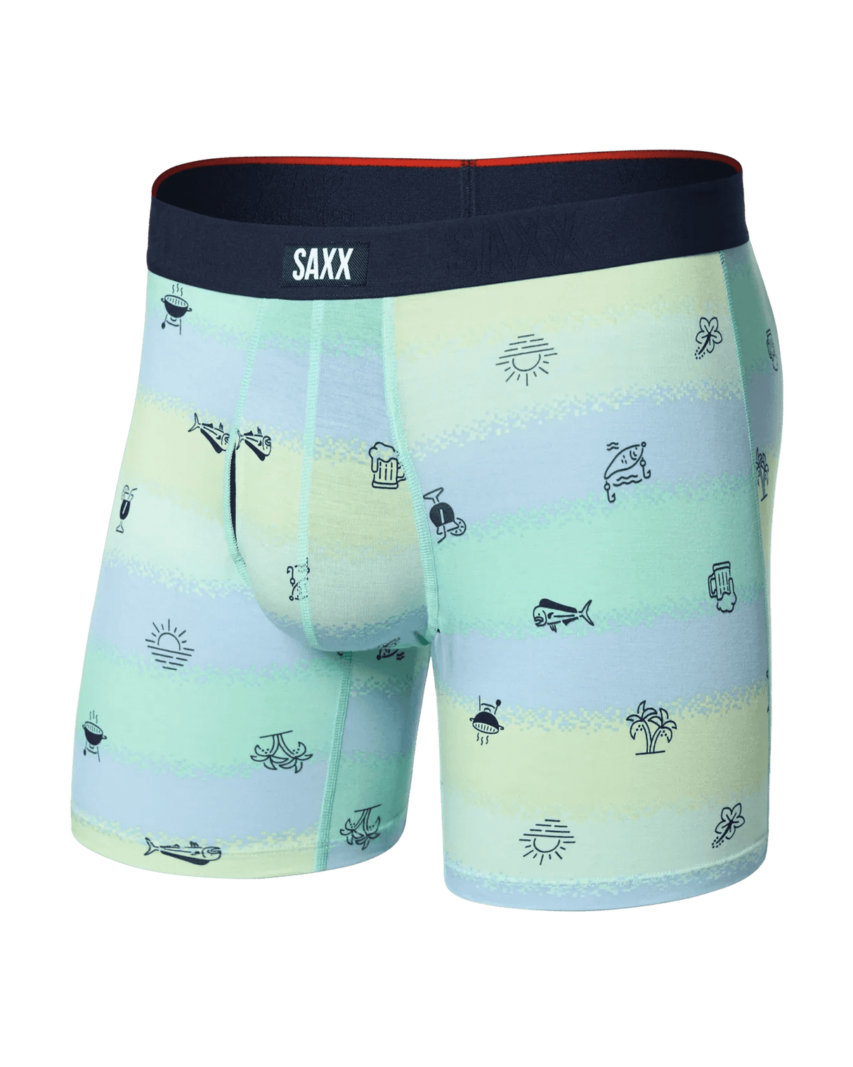 Saxx Men's Vibe Xtra Soft Comfort Boxer Brief Fly - A&M Clothing & Shoes