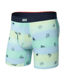Saxx Men's Vibe Xtra Soft Comfort Boxer Brief Fly - Iconic Summer-Multi