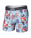 Saxx Men's Volt Breathable Mesh Boxer Brief - Hockey Brawl-Blue