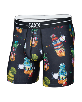 Saxx Men's Volt Breathable Mesh Boxer Brief - Deck the Pineapples