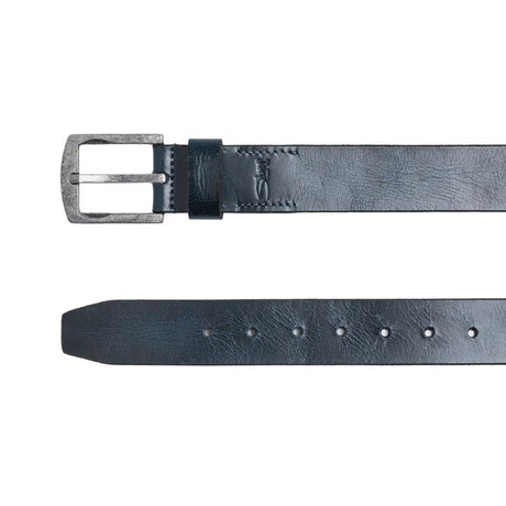 Silver Jeans Men's Genuine Leather Belt - Navy