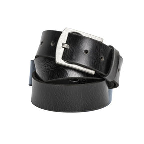 Silver Jeans Men's Genuine Leather Belt - Black