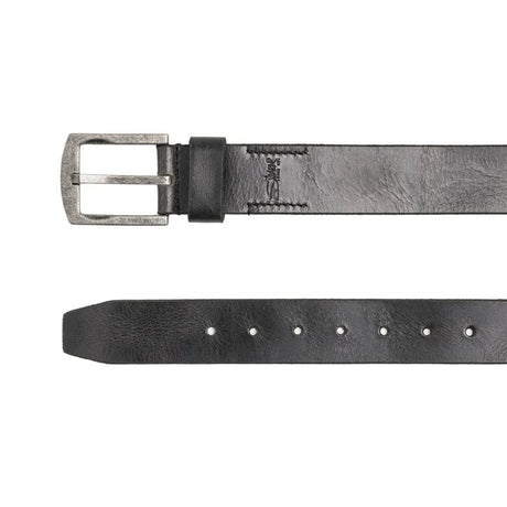 Silver Jeans Men's Genuine Leather Belt - Black