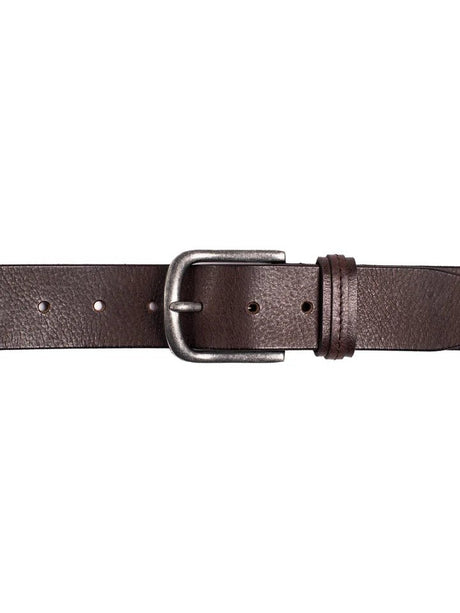 Silver Jeans Men's Genuine Milled Leather Belt - Brown
