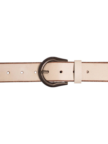 Silver Jeans Women's Genuine Leather Belt - White
