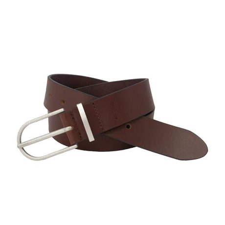 Silver Jeans Women's Genuine Leather Belt - Dark Tan