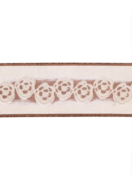 Silver Jeans Women's Genuine Leather Belt - White