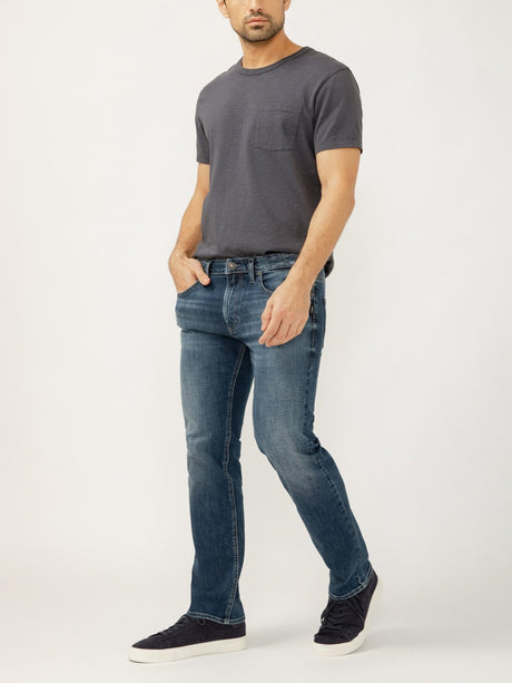 Silver Men's Allan Slim Fit Straight Leg Jeans - Ace