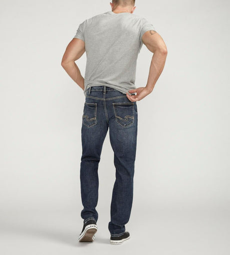 Silver Men's Eddie Athletic Tapered Jean - Indigo