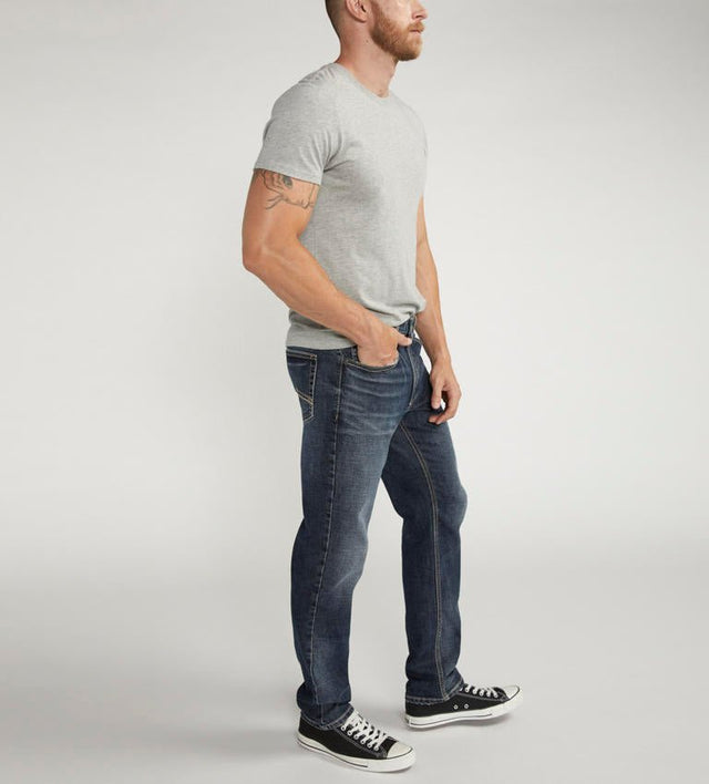 Silver Men's Eddie Athletic Tapered Jean - A&M Clothing & Shoes - Westlock