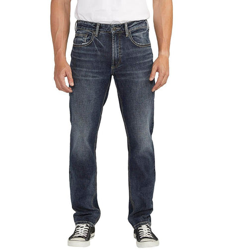 Silver Men's Eddie Athletic Tapered Jean - Indigo