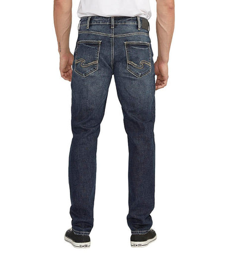 Silver Men's Eddie Athletic Tapered Jean - Indigo