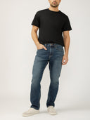 Silver Men's Machray Athletic Fit Straight Leg Jeans - Shadow