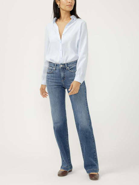 Silver Women's Avery Trouser Jeans - Folk
