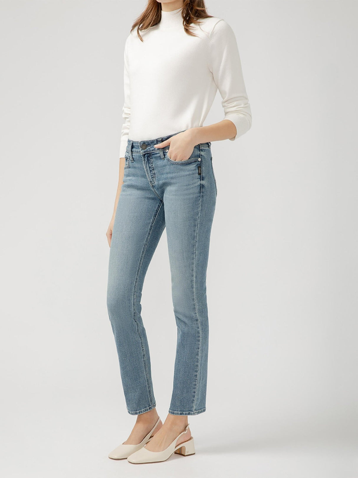 Silver Women's Elyse Straight Jeans - Indigo